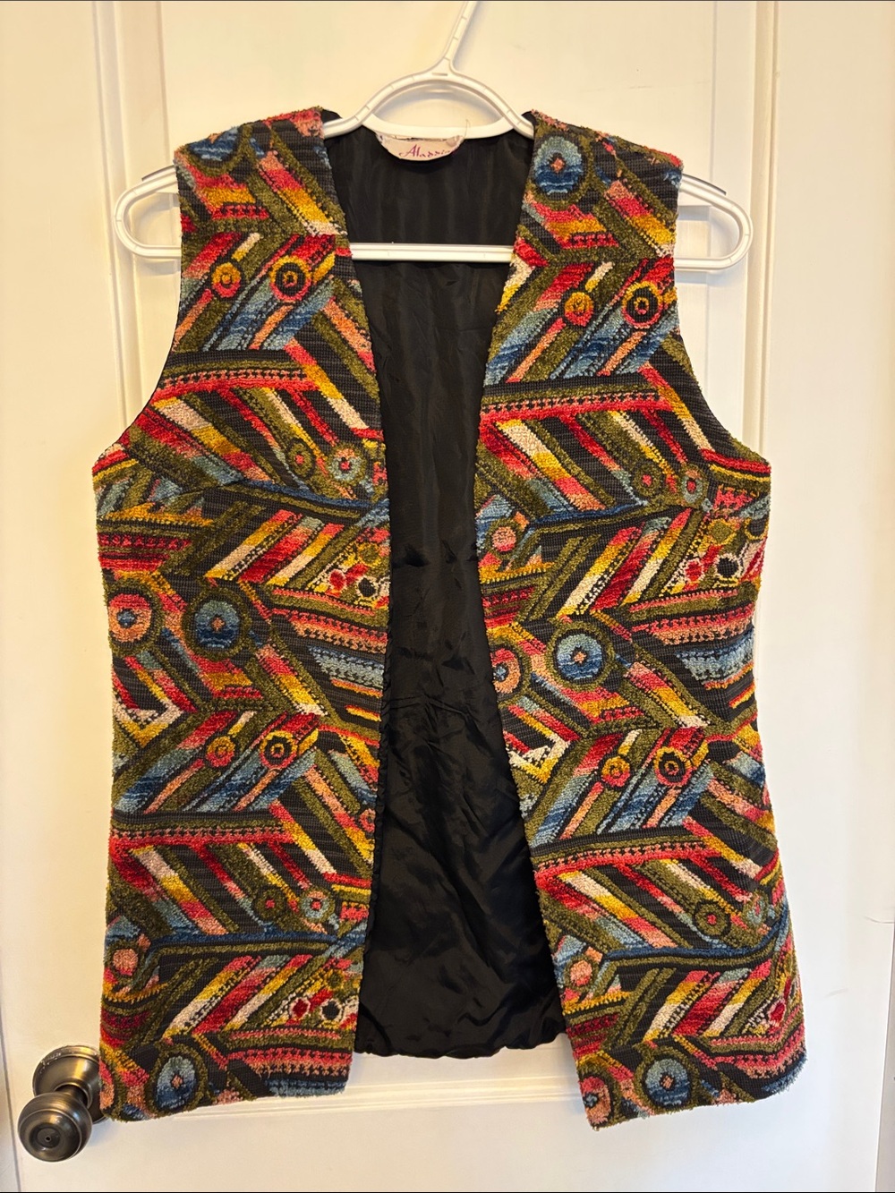 Vintage 70’s Aladdin Multicolor Carpet Vest